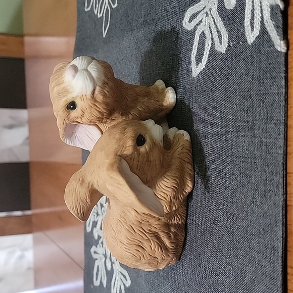 1988 Vintage River Shore Rabbit Snuggle 🐇 Babies 💖 - Picture 3 of 11